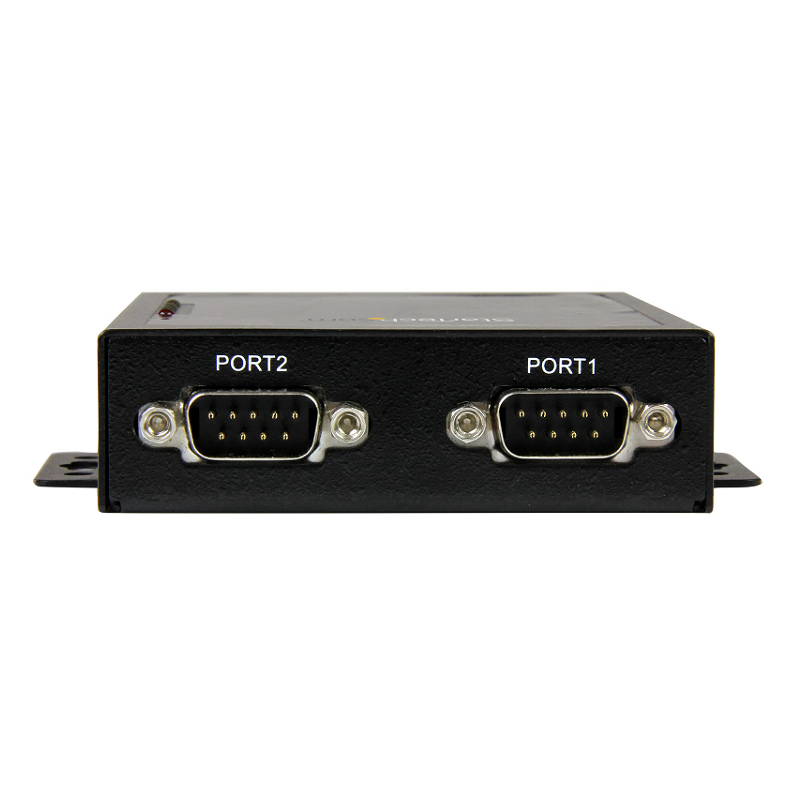 StarTech NETRS2322P 2-Port Serial-to-IP Ethernet Device Server RS232 - Metal and Mountable